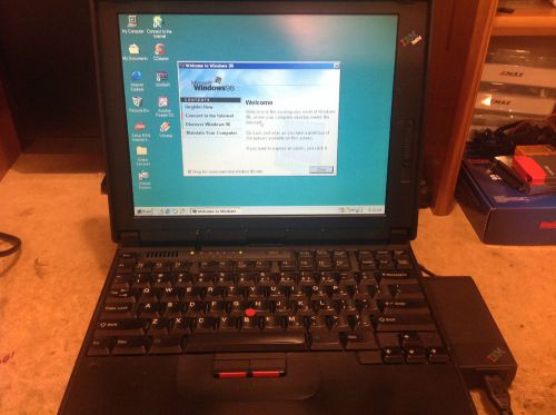 IBM Thinkpad 380D Win98SE/MS-DOS with CD-ROM, Floppy and AC adapter