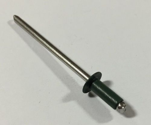300 stainless steel 43 pop rivets 1/8&#034; x 3/16&#034; 250 pcs hunter green for sale