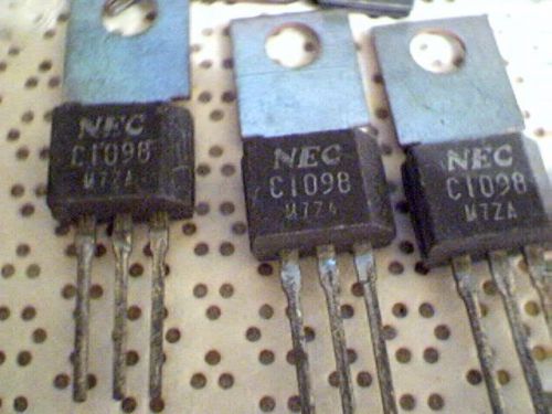 6 Origional  NEC 2SC1098 Silicone Epitaxial power transistors  TO 202 case