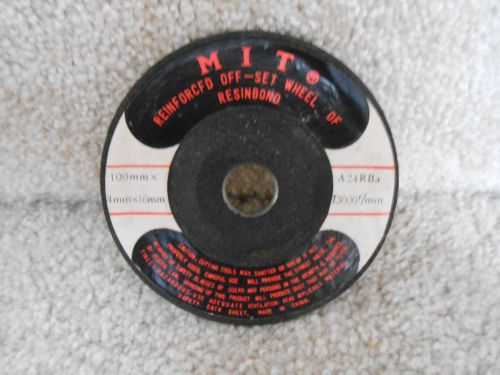 4&#034; Cut Off Wheel For Metal Cutting Disc Grinders 1/16&#034; Thickness New