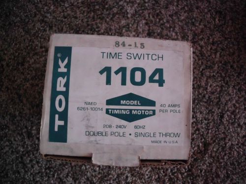 TORK MODEL 1104 TIME SWITCH 208-277V 40 AMP.