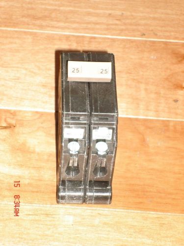 25 Amp 2 Pole Breaker Type CH CH225 New! free shipping