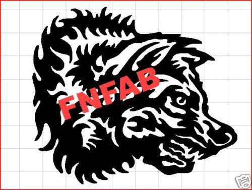 Mad wolf CNC ready dxf format clip art for plasma, laser