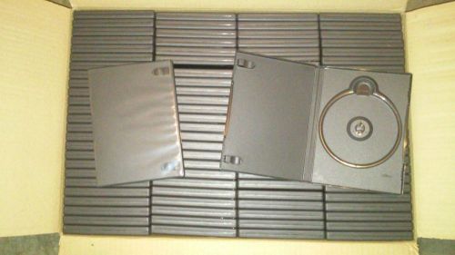 Box Lot of 100 NEW AlphaPak DVD Empty Cases Black Single Standard 14mm Premium