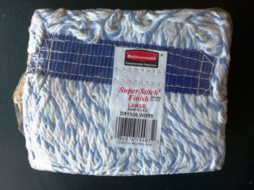 NEW Rubbermaid Super Stitch Commercial Mop Head Large Rayon Blend D51306 WH00