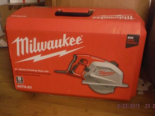 Milwaukee 6370-21 8&#034; metal cutting circular saw kit new for sale