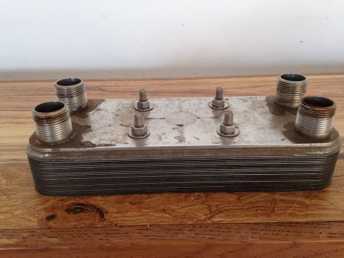 Flatplate nickel-brazed plate heat exchanger mpn5x12-20 (1&#034; mpt) for sale