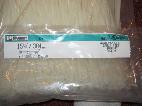 Panduit BT4S-M Natural Nylon 15 1/8 inch cable ties 1000 or 500 packs