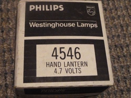 Philips #4546 SEALED BEAM LAMP FLASHLIGHT HAND LANTERN BULB 4.7V 0.5A