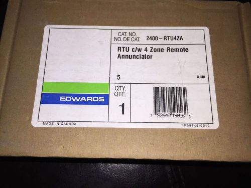 Edwards RTU c/w 4 Zone Remote Annunciator 2400-RTU4ZA