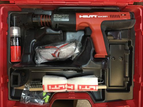 HILTI DX-351 cal.27 fully auto-matic powder nail gun kit / case &amp; cleaning kit