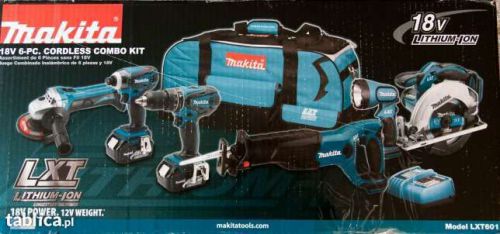 Makita LXT601 18v LXT Lithium-Ion 6 Piece Combo Full Kit BRAND NEW in Box