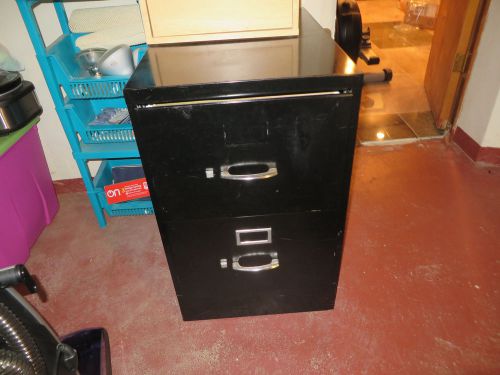 2 Drawer Legal Sized Filing Cabinet with Filing Folders Included