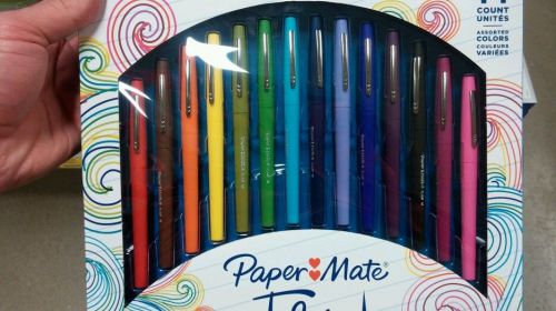 Papermate Flair Felt Tip Pens Medium Point Assorted Colors 14 Pack Count Free Sh