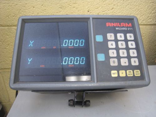 Anilam Wizard 211 X-Y Two Axis DRO Digital Readout A221200 Used Free Shipping