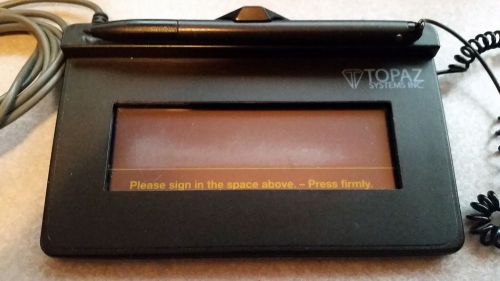 Topaz SigLite T-S460-HSB-R 1x5 LCD Signature Capture Reader Pad with Stylus
