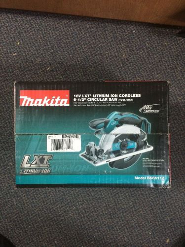 New Makita BSS611 Cordless Battery Circular Saw 18 Volt W/ Blade 18V LXT 6 1/2&#034;