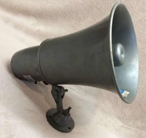 Fanon public address horn loudspeaker hda 15t 2v gray 8 &#034; tested pa 15 watt for sale