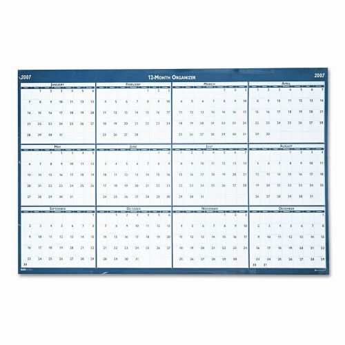 Poster Style Reversible/Erasable Yearly Wall Calendar, 32 x 48, 2013