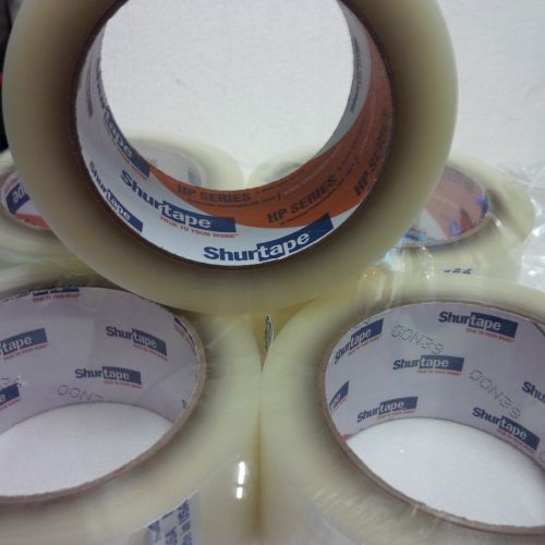 18 rolls carton sealing tape 2&#034; x 110  shurtape w/ expedite ship hp100 - clr/tan for sale