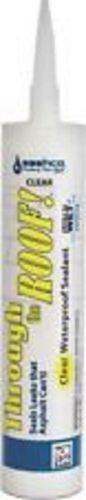 New case (12) sashco 14010 through the roof clear roof sealant caulk 6012389 for sale