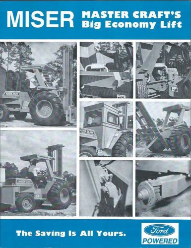 Fork Lift Truck Brochure - Master Craft - Miser - Ford - c1991 (LT173)