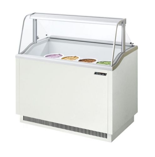 Turbo Air TIDC-47W, 47-inch Ice Cream Dipping Cabinet, White