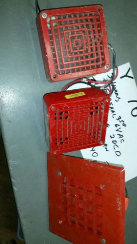 FIRE ALARM LOT OF 3 HORN.  FEDERAL 350 6VDC.  SPACE AGE 2DCD.    SIMPLEX 4040 6V