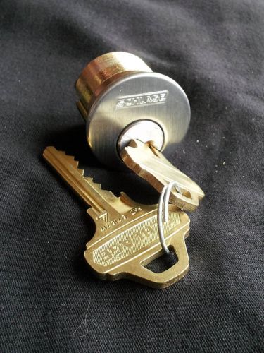 Schlage everest mortise lock cylinder with two keys for sale