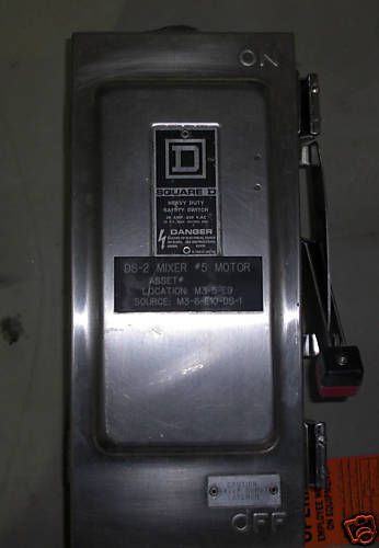 Square d heavy duty safety switch w/ 30 amp disconnect for sale