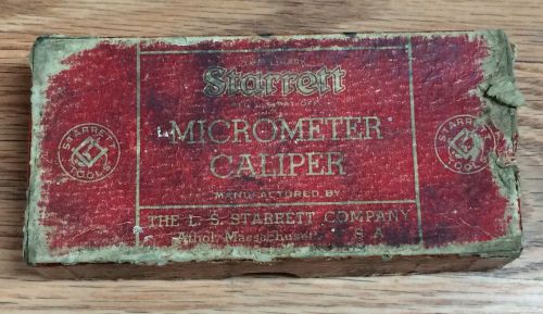 Vintage Starrett 1&#034; Micrometer Caliper Catalog No. 569p