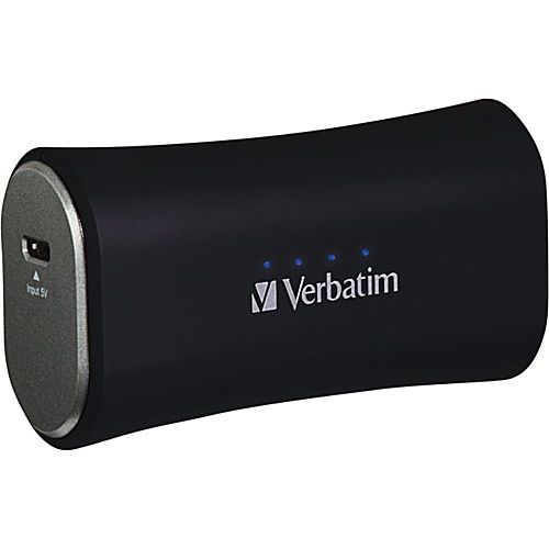 Verbatim Portable Power Pack Charger - 2200 mAh - Black