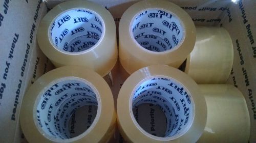Carton Sealing Tape 3&#034; x 110yards x 2MIL Clear Acrylic 12 Rolls