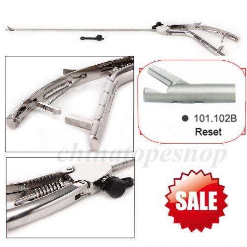 Neu needle holder gun type 5x330mm laparoscopy  endoscopy reset tip  ca for sale