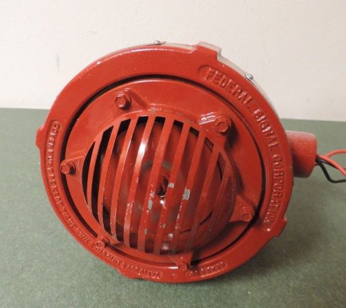 Federal signal corp explosion proof vibraton model fhex  horn busser  24 volt for sale