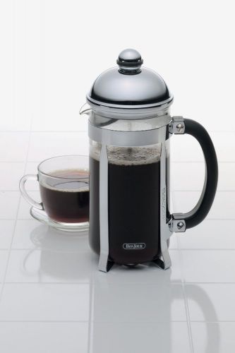 BonJour French Press Maximus with Flavor Lock Brewing  8-Cup  Brushed Stainless