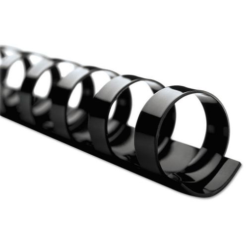 Combbind standard spines, 1/4&#034; diameter, 25 sheet capacity, black, 25/box for sale