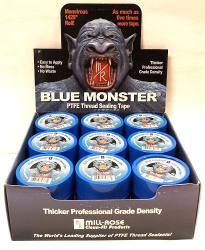 Blue monster ptfe thread seal tape 1&#034; x1429&#034; 27 per box for sale
