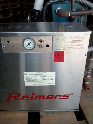 Rh-12 reimers electric steam boiler, 12 kw, 100 psi, used for sale