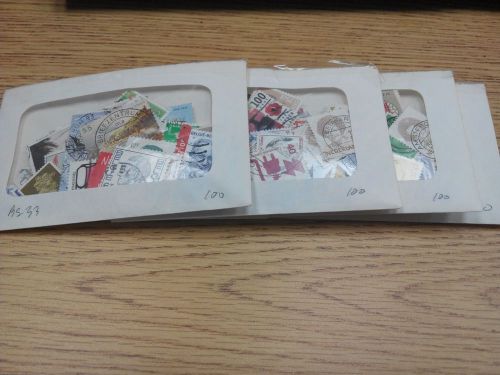 Packet OF World Wide Stamp Collection Lot of 100  used *Free Shipping*