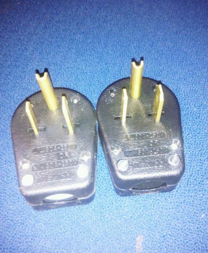 Set of 2 leviton 30/50 amp/250v  dual power plug for sale