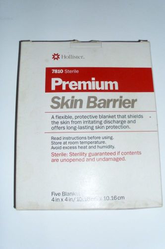Hollister Premium 7810 Skin Barrier 4&#034; x 4&#034;/10.16cm x 10.16cm, 5 units per box