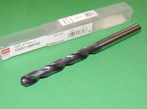 Tungaloy 11mm Solid Carbide Coolant Fed Drill 5xD TiALN (DSX1100F05) GIGA JET