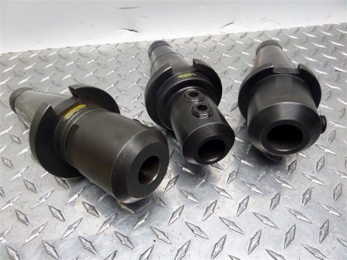 3 piece lot of 50 taper cnc tool holders 1-1/4&#034; &amp; 1&#034; capacity for sale