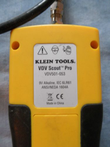 HKlein tools DVD SCout pro cable with pigtail