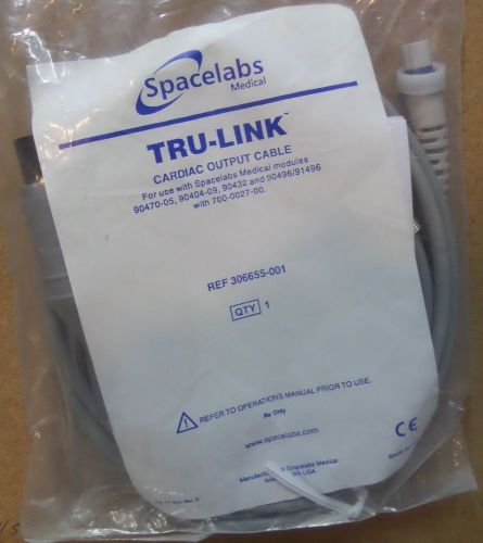 Spacelabs tru-link cardiac output cable 306655-001 for sale