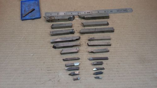 LOT OF 22 ASSORTED TOOL BITS 5/8&#034;, 1/2&#034;, 3/8&#034;, 1/4&#034; CLEVELAND MO-MAX HSS, REX AA