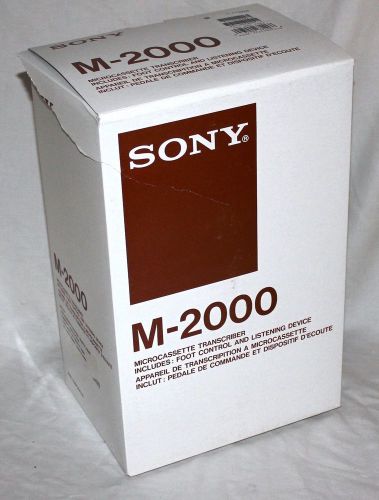 Sony M-2000 Microcassette Transcriber in box