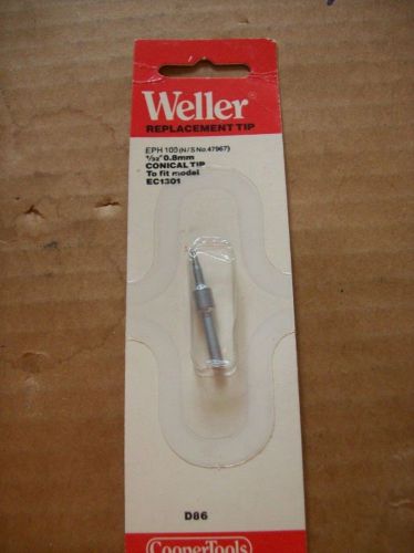 Weller Replacement Solder Tip EPH109 1/32&#034; .8mm Conical for Model EC1301 New