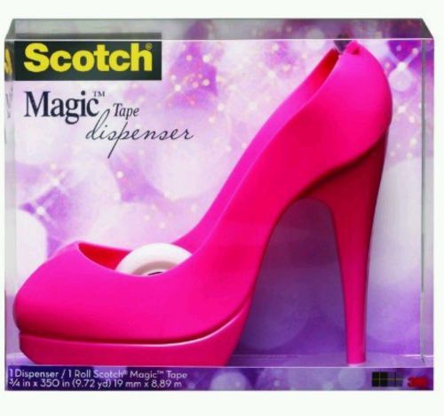 Scotch Tape High Heel Shoe Shaped  Dispenser with Magic Tape Roll Office Supply